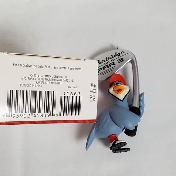 2014 Hallmark Keepsake Ornament “Partridge on a Par 3” Golf Birdie – Robert Chad - Picture 5 of 6